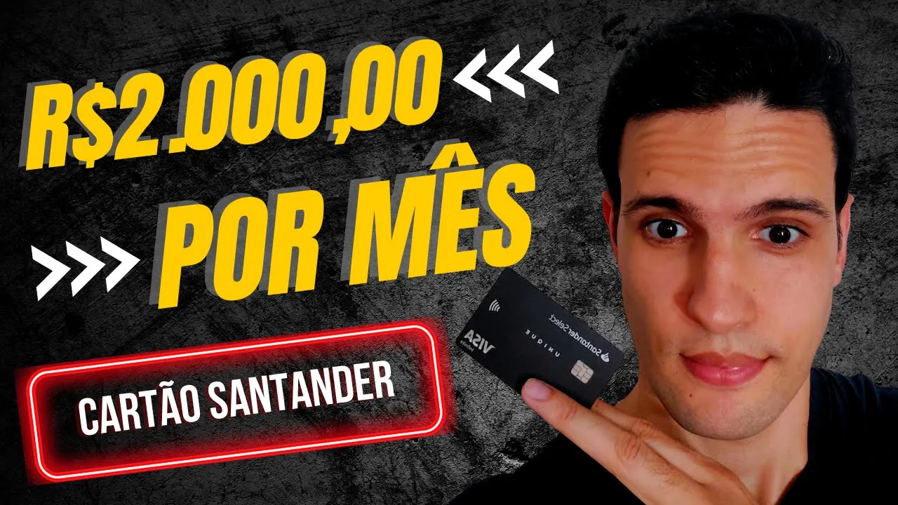 Como Ganhar Dinheiro Com Cartão de Crédito Santander | Faça Hoje