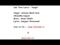 Sab Tera | Baaghi (2016) Armaan Malik | Shraddha Kapoor