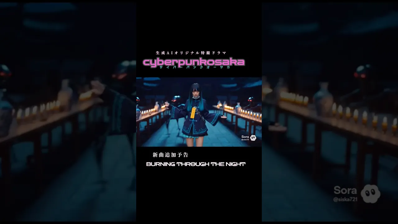 音楽もサイバーパンクオーサカの雰囲気を考えて作ってます。近日公開。