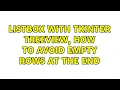 Ubuntu Listbox with tkinter Treeview how to avoid empty rows at the end