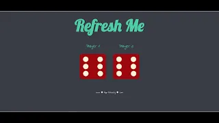 DOM project-1 Simple Dice Game Built with HTML CSS JavaScript Web Development Project