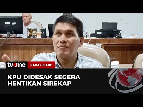 Anggota DPD Sulut Desak KPU Hentikan Sirekap
