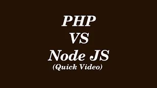 PHP VS Node JS