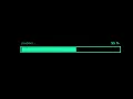 Green Loading bar animation black background download footage