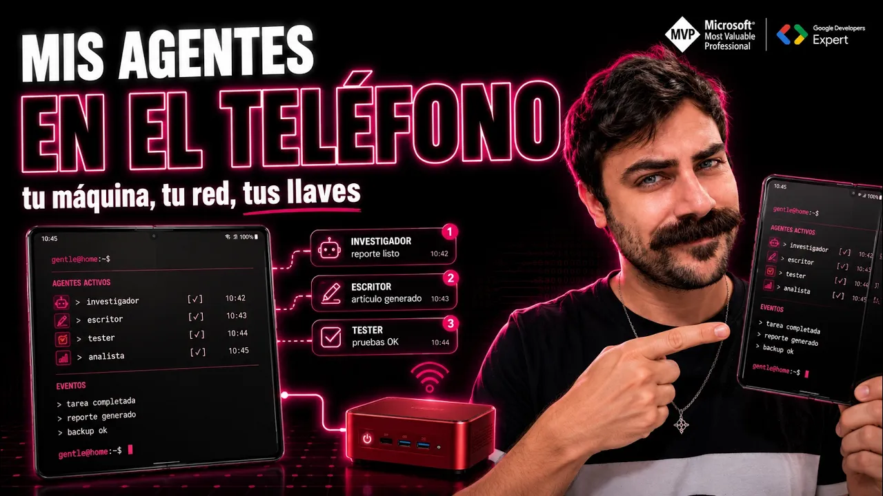 Miniatura de ASÍ Controlo mis agentes de IA desde el TELÉFONO