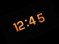 Digital LED Clock Time Lapse Rotating Spinning 360 Degrees full Circle Rotation Timelapse