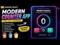 How to Build a Modern Counter App with HTML CSS JavaScript Beginner JavaScript Project