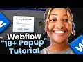 How to Create an Age Verification Popup with Cookies in Webflow
