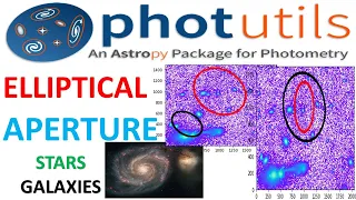 PART-3 PHOTUTILS ASTROPY ELLIPTICAL APERTURE PHOTOMETRY HOW TO DRAW ELLIPSE PYTHON FOR ASTRONOMY