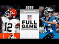 Shedeur Sanders NFL Debut Browns vs Panthers FULL Preseason Game 2025