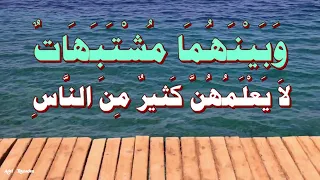 إن الح لا ل ب ي ن و إن الح رام ب ي ن 