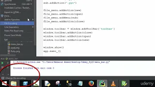 38 PyQt MenuBars ToolBars Overview