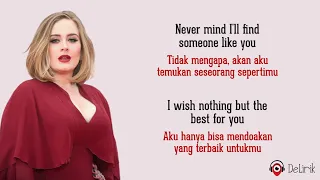 someone like you adele lirik lagu terjemahan 