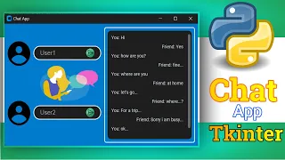 Python Tkinter GUI for a simple chat App Complete tutorial