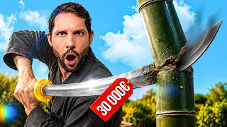 KATANA à 30€ VS KATANA à 30 000€ 🇯🇵 ( Je coupe TOUT !!!)