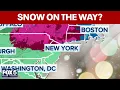 How much will it snow Tuesday Hourly NYC forecast