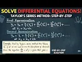 Taylor Series Method for ODEs Step-by-Step Guide Differential Equations Tutorial