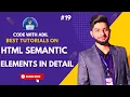 HTML Semantic Elements Web Development Full Course HTML Tutorial