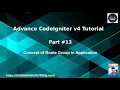 Advance CodeIgniter 4 Framework Tutorials Concept of Route Group in CodeIgniter 4 Tutorial