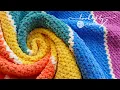 QUICK EASY Chenille Crochet Blanket ONE ROW REPEAT