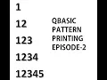 Qbasic Pattern Programming Episode 2 2018