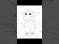 Baby Yoda Coloring Pages