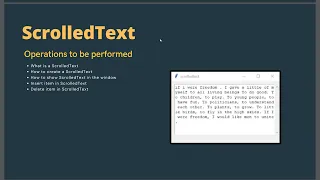 Python Tkinter How to create a ScrolledText in Tkinter