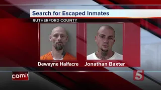 2 Inmates Overpower Officer Escape Rutherford County Jail