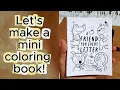 Printable Mini Coloring Book for Kids Easy Assembly Tutorial