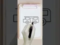 how to draw a bus