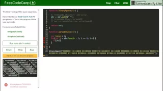 Walkthrough - BINARY AGENTS FCC intermediate algorithms