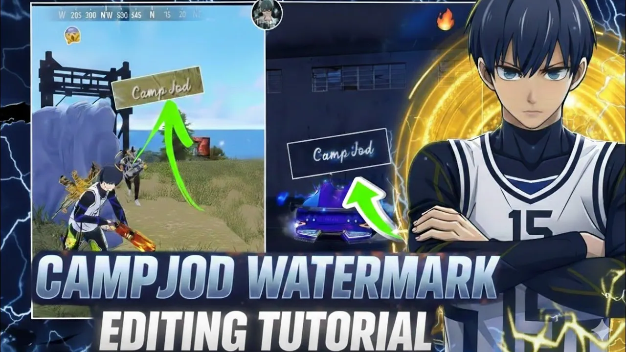 @CampJodff WATERMARK EDITING TUTORIAL 🔥 FREE FIRE || #freefire #editing