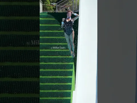 you won't believe what happened at the bottom of the slide