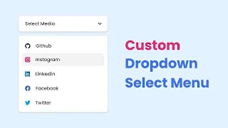 Custom Dropdown Select Menu in HTML CSS JavaScript Free source code