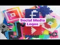 Social media logos Fuse beads ideas