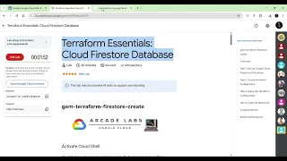 Terraform Essentials Cloud Firestore Database