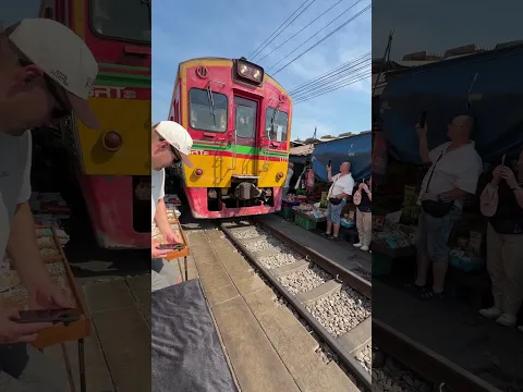This market has a train running through it...