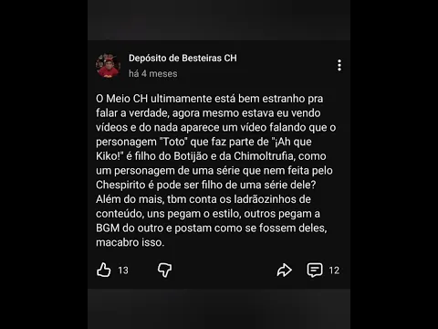 Uma fã CH conseguiu criar uma polêmica (não por sua culpa) só por causa de uma teoria no meio CH?