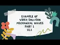 Matriculation Mechanical Waves Part 1