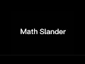 Math Slander