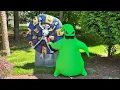 2023 Gemmy Airblown inflatable Animated Oogie Boogie with Wheel Nightmare Before Christmas