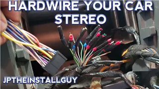 Download install a car stereo without a wire harness - hardwire MP3