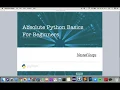 Absolute Python Basics for Beginners - 21