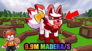 GASTÉ ROBUX en LA MEJOR MASCOTA DE MADERA EN ROBLOX...