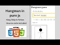 Hangman Game using only JavaScript