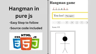 Hangman Game using only JavaScript