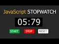 How to make Stopwatch using HTML CSS and JavaScript JavaScript Projects ASMR Programming
