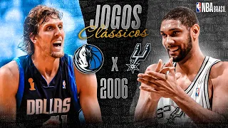 NBA AO VIVO COM IMAGENS: Dallas Mavericks x San Antonio Spurs (2006) | JOGOS CLÁSSICOS