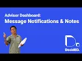 Advisor Dashboard Messaging Students Saving Notes