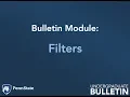 Bulletin Module - Filters